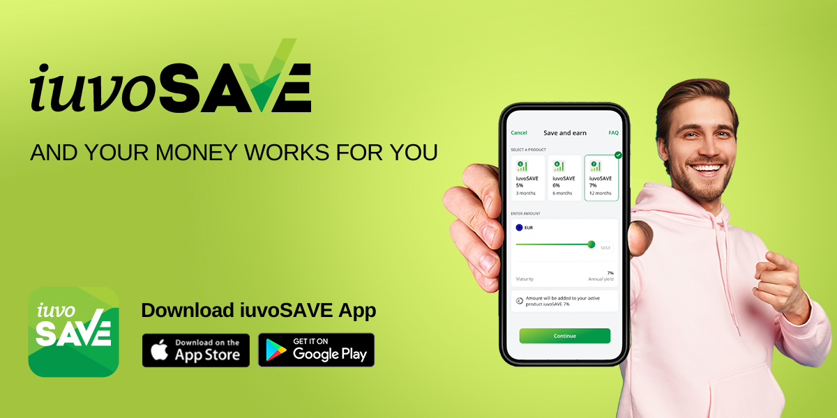 Download the iuvoSAVE app now and start earning from your savings!