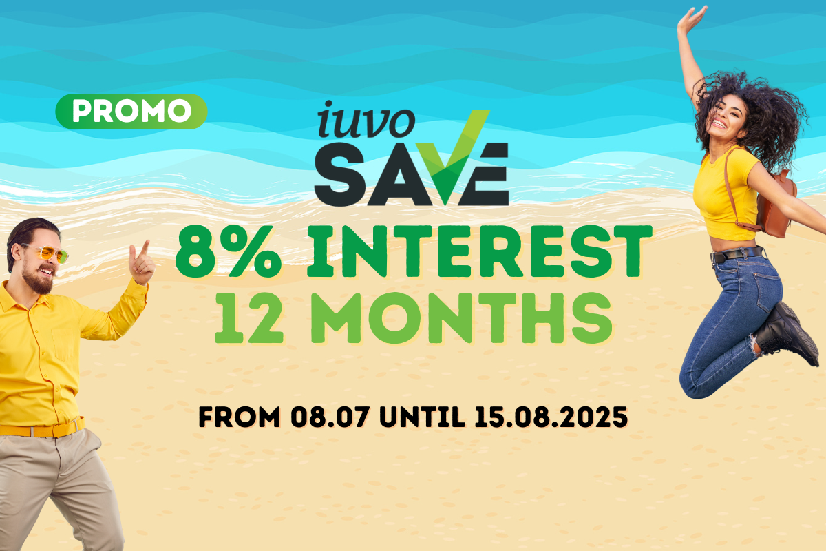 iuvoSAVE: 8% interest, promo product until 15.08.2025